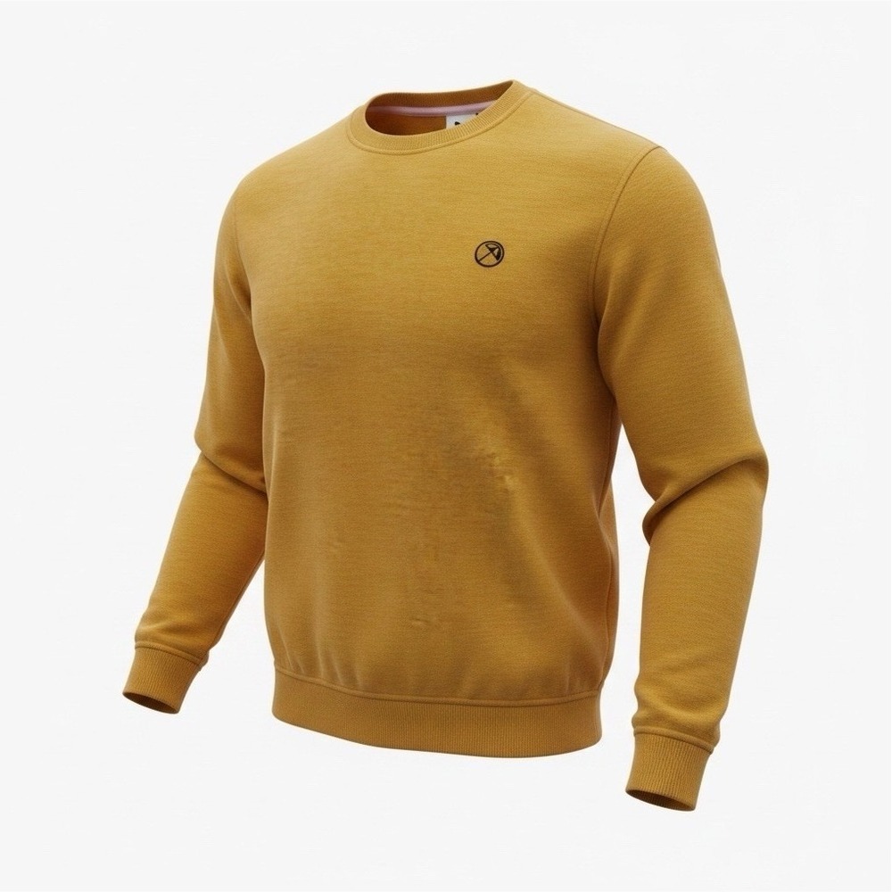 PUMA Arnold Palmer Men's Lightweight Golf Crewneck Pullover Sweatshirt Gold L 55